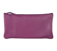 Clairefontaine 410169C Trousse piatta in vera pelle, color Viola