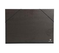 Clairefontaine 44700C - Cartella da disegno chiusura con elastico 26x33 cm, Nera