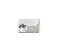 Clairefontaine 50071C - Pacco da 20 Busta autoadesive - Formato 9x14cm - 120g/m² - Colore Argento -InvitI Eventi e Corrispondenza - Gamma Pollen - Carta Premium Liscia