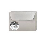 Clairefontaine Buste autoadesive 50076C - Formato C6 11,4x16,2 cm - 120 g/m² - Argento - Pacco da 20