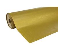 Clairefontaine 507575C - Un rotolo di carta Kraft riciclata Unicolor Oro - MISURE: 50x0,70m - 60g - Colore: Oro - carta riciclata, Ideale per confezionamento regali, Fai da te, Decorazione