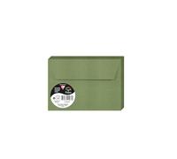 Clairefontaine 5076C - Una Confezione da 20 buste autoadesive- Formato C6 11,4x16,2cm - 120g/m² - colore verde salvia- Inviti eventi e corrispondenza - Gamma Pollen - Carta Premum liscia
