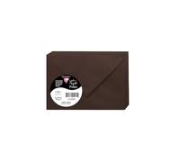 Clairefontaine 5230C - Pacco da 20 Buste gommate - Formato 7,5x10cm - 120g/m² - Colore Cacao -Inviti Eventi e Corrispondenza - Gamma Pollen - Carta Premium Liscia