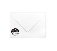 Clairefontaine 5432C - Pacco da 20 Buste gommate - Formato C5 16,2x22,9cm - 120g/m² - Colore Bianco -Inviti Eventi e Corrispondenza - Gamma Pollen - Carta Premium Liscia