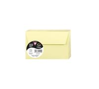 Clairefontaine 5451C - Pacco da 20 Buste autoadesive - Formato 9x14cm - 120g/m² - Colore canarino -Inviti Eventi e Corrispondenza - Gamma Pollen - Carta Premium Liscia