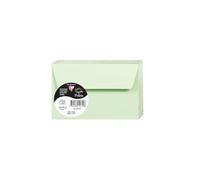 Clairefontaine 5471C - Pacco da 20 Buste autoadesive - Formato 9x14cm - 120g/m² - Colore verde -Inviti Eventi e Corrispondenza - Gamma Pollen - Carta Premium Liscia