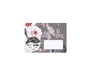 Clairefontaine 55032C - Pacco da 20 Buste stampate - Formato C6 11,4x16,2cm - 120g - Colore Viola - Thème Botanic Garden -Inviti eventi e corrispondenza - Gamma Pollen