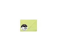 Clairefontaine 55470C - Pacco da 20 Buste gommate - Formato 7,5x10cm - 120g/m² - Colore verde germoglio -Inviti Eventi e Corrispondenza - Gamma Pollen - Carta Premium Liscia