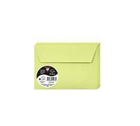 Clairefontaine 55476C - Pacco da 20 Buste autoadesive - Formato C6 11,4x16,2cm - 120g/m² - Colore verde germoglio - Inviti Eventi e Corrispondenza - Gamma Pollen - Carta Premium Liscia