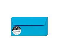 Clairefontaine 5555C - Pacco da 20 Buste autoadesive - Formato DL 11x22cm - 120g/m² - Colore Turchese -Inviti Eventi e Corrispondenza - Gamma Pollen - Carta Premium Liscia