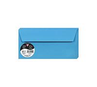 Clairefontaine 5555C - Pacco da 20 Buste autoadesive - Formato DL 11x22cm - 120g/m² - Colore Turchese -Inviti Eventi e Corrispondenza - Gamma Pollen - Carta Premium Liscia