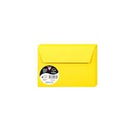 Clairefontaine Buste autoadesive 5566C C6 11,4x16,2 cm 120 g/m² Giallo sole - Pacco da 20