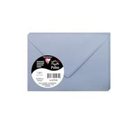 Clairefontaine 55720C - Pacco da 20 Buste gommate - Formato 7,5x10cm - 120g/m² - Colore blu lavanda -Inviti Eventi e Corrispondenza - Gamma Pollen - Carta Premium Liscia