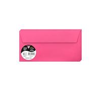 Clairefontaine 5575C - Pacco da 20 Buste autoadesive - Formato DL 11x22cm - 120g/m² - Colore fucsia -Inviti Eventi e Corrispondenza - Gamma Pollen - Carta Premium Liscia