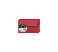 Clairefontaine 5581C - Pacco da 20 Buste autoadesive - Formato 9x14cm - 120g/m² - Colore rosso ribes -Inviti Eventi e Corrispondenza - Gamma Pollen - Carta Premium Liscia