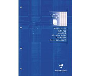 Clairefontaine 5819C blocco A4 21x29,7cm 200p quad. grandi 90g blu