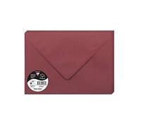 Clairefontaine 5882C - Pacco da 20 Buste gommate - Formato C5 16,2x22,9cm - 120g/m² - Colore bordeaux -Inviti Eventi e Corrispondenza - Gamma Pollen - Carta Premium Liscia
