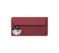 Clairefontaine 5885C - Pacco da 20 Buste autoadesive - Formato DL 11x22cm - 120g/m² - Colore bordeaux -Inviti Eventi e Corrispondenza - Gamma Pollen - Carta Premium Liscia