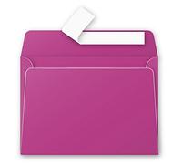 Clairefontaine 5886C - Pacco da 20 Buste autoadesive - Formato C6 11,4x16,2cm - 120g - Colore bordeaux -Inviti Eventi e Corrispondenza - Gamma Pollen - Carta Premium Liscia