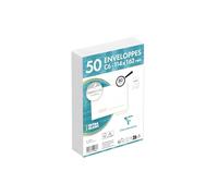 Clairefontaine 5926C - Confezione da 50 Buste Bianche C6-114x162 mm - con finestra - Autoadesive - 80g/m²