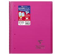 Clairefontaine 596808C Koverbook A4+ 160p righe con margini 90g rosa PP