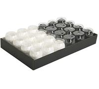 Clairefontaine 611250C - Un vassoio da 24 nastri lisci - Nastro per confezionamento regali - Colore: bianco e nero - MISURE: 10mx7mm - Confezionamento regali