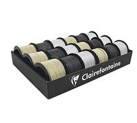 CLAIREFONTAINE 612697C - vassoio da 18 Bobine di nastro Glitterato