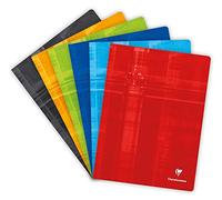 Clairefontaine 63365C Lotto di 10 Cahiers Agrafés - 24x32 cm - 96 pagine Lignées avec Marge - Carta bianca 90 g - Couverture Carte Pelliculée - Couleurs Aléatoires