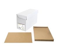 Clairefontaine 67502C - Scatola da 250 buste Forever Kraft Marrone 100% riciclato C4-229x324 mm - Autoadesive - 90g/m²