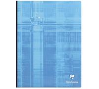 Clairefontaine 69342C pacco da 5 Quaderni con Dorso telato, 24x32 cm, 192 Pagine a Quadretti piccoli, Carta Bianca 90 g, Copertina Plastificata, Colori Assortiti