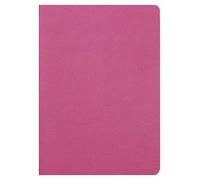 Clairefontaine 733002C collezione Age Bag quaderno a punto metallico Rosso - A4 21x29,7 cm - 96 pagine a tinta Unità bianche - carta 90g - Copertina carta Lustrée a grana effetto cuoio