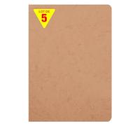 Clairefontaine Age Bag Collection 73306Cpack - Confezione da 5 quaderni pinzati, formato A4, 21 x 29,7 cm, 96 pagine a righe con margine, carta bianca da 90 g, copertina in cartoncino grana lucida