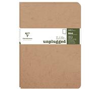 Clairefontaine 733086C - Age Bag DUO set de 2 cahiers piqués 21x29,7cm 96p uni tabac