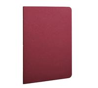 Clairefontaine 733162C collezione Age Bag Un taccuino a punto metallico Rosso - A5 14,8x21 cm - 96 pagine rigate - Carta Bianca 90g - Copertina carta Lustrée a grana effetto cuoio