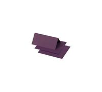 Clairefontaine 75011C - Pacco da 25 Segnaposto- Formato 8,5x8cm - 210g/m² - Colore Ribes -Inviti Eventi e Corrispondenza - Gamma Pollen - Carta Premium Liscia