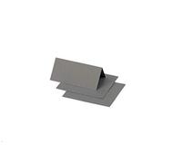 Clairefontaine 75022C - Pacco da 25 Segnaposto- Formato 8,5x8cm - 210g/m² - Colore Grigio acciaio -Inviti Eventi e Corrispondenza - Gamma Pollen - Carta Premium Liscia