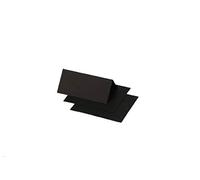 Clairefontaine 75098C - Pacco da 25 Segnaposto- Formato 8,5x8cm - 210g/m² - Colore Nero -Inviti Eventi e Corrispondenza - Gamma Pollen - Carta Premium Liscia