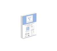 Clairefontaine 7701C - Set Triomphe che include 20 Buste Bianche Foderate 90x140mm - Gommate - 130g/m² + 20 Biglietti Bristol Bianchi 82x128mm 220g/m²