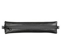 Clairefontaine 77037C Collection Age Bag Un astuccio piatto con elastico in vera pelle di agnello nero, 20 cm x 4,5 cm
