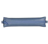 Clairefontaine 77039C Collection Age Bag Un astuccio piatto con elastico in vera pelle di agnello blu - 20 cm x 4,5 cm