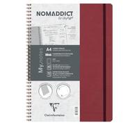Clairefontaine 783432C - Age Bag My.Notes cahier reliure intégrale à marge détachable 21x29,7cm 120p détach. DOT rouge