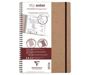 Clairefontaine 783433C Collezione Age Bag un quaderno a spirale a margini staccabili My.Notes Verde - A4 21x29,7 cm - 120 pagine staccabili DOT - carta bianca 90 g - copertina in carta lustrée
