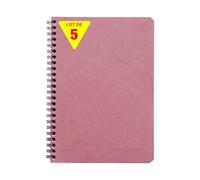 Clairefontaine 785366C - Conf. 5 quaderno spirale A5 14,8x21 cm 100 p righe