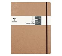 Clairefontaine 79443C collezione Age Bag Un taccuino con elastico cucito a filo My.Essential tabacco - B5 19x25 cm - 192 pagine numerate DOT - Carta Avorio 90g - copertina in carta lustrée effetto cuoio