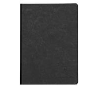 Clairefontaine 795421C Collection Age Bag Un taccuino Cousu Dos Toilé nero - A5 14,8x21 cm - 192 pagine a quadretti piccoli - carta bianca 90g - copertina in carta lustrée a grana grossa effetto cuoio