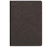 Clairefontaine 795431C Collection Age Bag Un taccuino Cousu Dos Toilé nero - A5 14,8x21 cm - 192 pagine DOT - carta bianca 90g - copertina in carta lustrée a grana grossa effetto cuoio