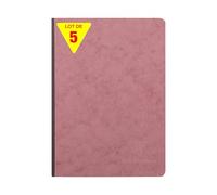 Clairefontaine 795436Cpack - Age Bag carnet broché 14,8x21cm 192p DOT rose antique - PAQ DE 5