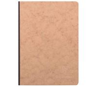 Clairefontaine 79543C Collection Age Bag Un taccuino Cousu Dos Toilé tabacco - A5 14,8x21 cm - 192 pagine DOT - carta bianca 90g - copertina in carta lustrée a grana grossa effetto cuoio