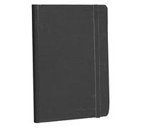 Clairefontaine 795461C Collection Age Bag Un taccuino Cousu Dos Toilé nero - A5 14,8x21 cm - 192 pagine rigate - carta bianca 90g - copertina in carta lustrée a grana grossa effetto cuoio