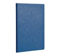 Clairefontaine 795464C Collection Age Bag Un taccuino Cousu Dos Toilé blu - A5 14,8x21 cm - 192 pagine rigate - carta bianca 90g - copertina in carta lustrée a grana grossa effetto cuoio